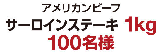 アメリカンビーフ サーロインステーキ 1kg 100名様 ※画像はイメージです