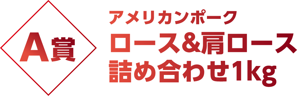 A賞 アメリカンポークロース&肩ロース詰め合わせ1kg 400名様